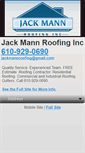 Mobile Screenshot of jackmannroofing.com
